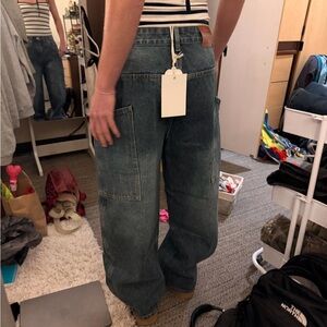 Aelfric Eden Blue Denim Cargo Jeans